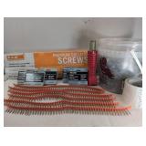 Premium Collared Screws, Bucket of Nails, Heavy