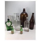 Vintage Liquor Bottles, Large 14" Duraglass 1
