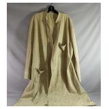 Vintage Long White Rose Mechanic Coat