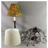 Light Lot Includes Lamp With Metal Base Powers On