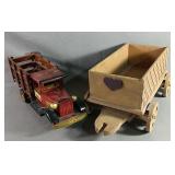 Vintage Wooden lot, including The Car Store