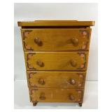Wooden storage, perfect for the top of a dresser