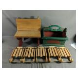 Wooden Christmas Lot Includes Merry Christmas