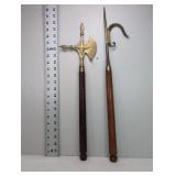 Brass Battle Axe and Shepherd