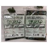 Two NEW Heavy Duty Camouflage Tarps