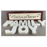 Wooden Letters And A Picture