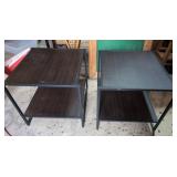Two 2-Tier Side Tables Measure 20x20x20 inches