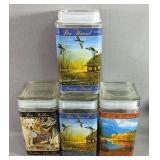 Four Square Canisters Two ( One No Lid ) Jim