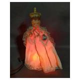 Vintage Lamp Nightlight Infant Jesus Powers On