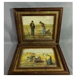 Two Vintage Pictures The Angelus, And The