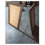 Two Unique Standing Frames/Signs, Large, 25in x