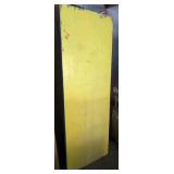 Large Yellow Table with Folding Legs 82in x 29in