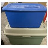 Two storage totes
