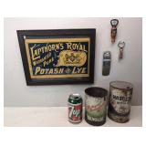 Collectible Vintage Cans, 'Bishop, Eng & Ptg Co.