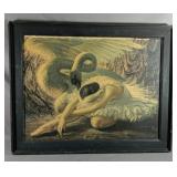 Vintage Vladimir Tretchikoff ( Dying Swan 1949 -