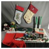 Miscellaneous Christmas Lot Includes Stockings,
