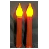Christmas Lawn Art Light Up Candle Blow Mold Set
