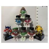 6 Vintage Mini M&M's Mars Candy Holder Container