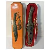 Antique Silver Brass Dagger - Exquisite Asian