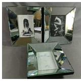 Three Beveled Mirror Picture Frames All Measures