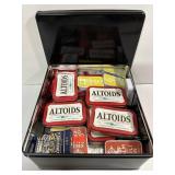Collection of tins