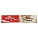Coca-Cola metal sign- 4ft x 10in