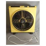 Vintage Reco Turbine Box Fan 3 Speeds Powers On