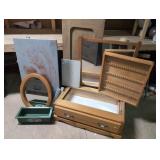 Large Lot of Miscellaneous Wood Items w/ Drawer