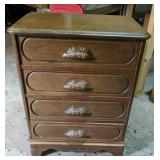 Antique Solid Wood Possibly Maple Four Drawer