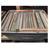 Tote Full of Unsearched Vinyl Records w/ Lid