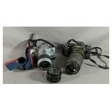 Two Canon Cameras One Is A Canon T50 The Other Is