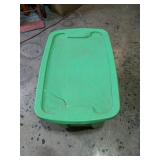 Tote With Lid ( Lid Cracked) Full Of Unsearched