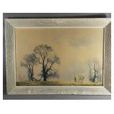 Man Plowing The Fields Signed By David Shepherd