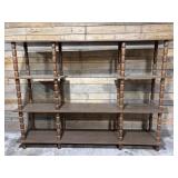 Vintage wood shelf- 6ft x 14in x 51.5inH- top