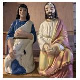 Rare Vintage Christmas Nativity Shepherd Lamb