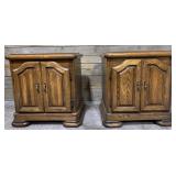 Two matching nightstands - 25in x 19in x