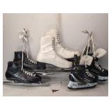 Three Pairs of Ice Skates, Two of them Vintage
