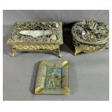 Vintage Trinket Metal Box,Mini Kleenex Metal Box
