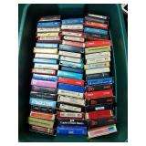 Tote With Lid Full Of Vintage 8- Track Tapes