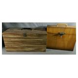 Two Wooden Boxes Great For Storage Check Pictures