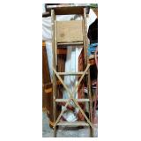 Wooden Step Ladder Measures Approximately 5'