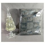 King Size Bedding Set And A Light Up Tree