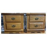 Wooden nightstands - matches lots 2, 5 and 6