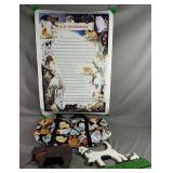 Crazy Cat Lot Includes Cat Bag, Metal Cat Candle