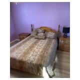 Double/Queen bed set with mattress and box spring