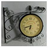 Vintage Art Design Double Sided Wall Clock