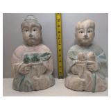 Hand Carved Wooden Oriental Figures