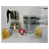 Vintage Pyrex double boiler(no lid) and more