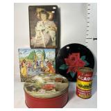 Vintage tins - 5in - 9in