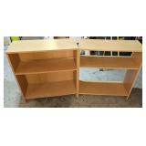 Two Small Two Shelf Bookcases One Needs TLC Has